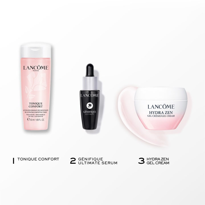 Lancôme Hydra Zen Starter Kit 1 stk hudpleiesett med toner, serum og gelkrem for fuktighet