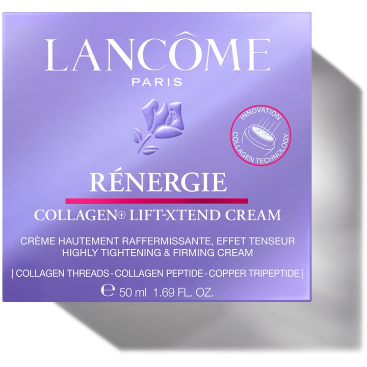 Lancôme Rénergie Collagen+ Lift-Xtend Cream 50 ml oppstrammende dagkrem i lilla eske med Collagen Technology
