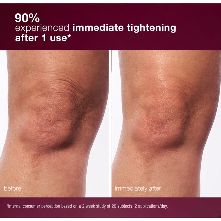 Dermalogica Dynamic Skin Sculptor Duo hudpleiesett viser før og etter bilder med umiddelbar oppstramming av huden.
