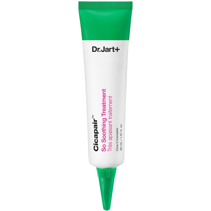Dr. Jart+ Cicapair Soothing Treatment 30 ml beroligende behandling som demper rødhet i hvit tube med grønn kork