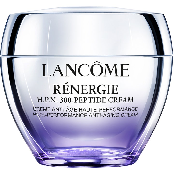 Lancôme Rénergie H.P.N. UVMUNE Cream SPF50 50 ml anti-age dagkrem i elegant lilla glasskrukke med sølvfarget lokk