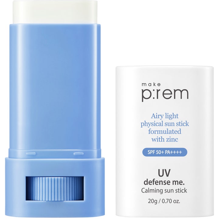 make p:rem UV defense me. Calming sun stick 20g beroligende solstift i lyseblått etui med hvitt lokk