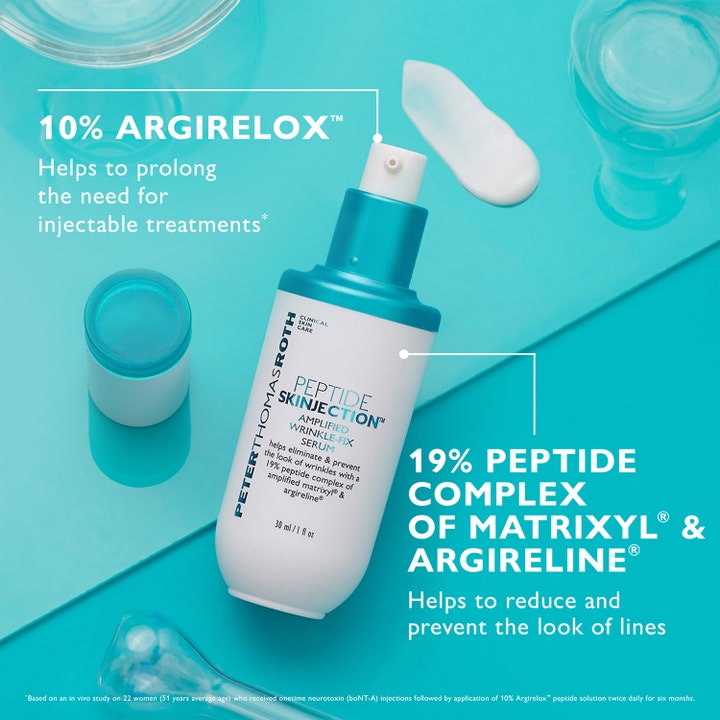 Peter Thomas Roth Peptide Skinjection Serum 30 ml rynkereduserende serum med 19% peptidkompleks og hvit kremtekstur.