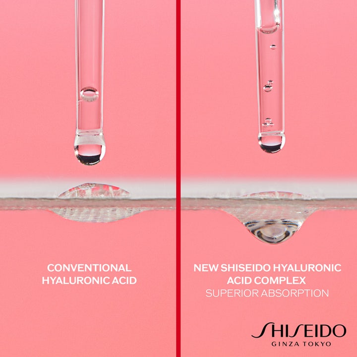 Shiseido Essential Energy Hydrating Day Cream 50 ml viser overlegen absorpsjon av hyaluronsyre i huden.