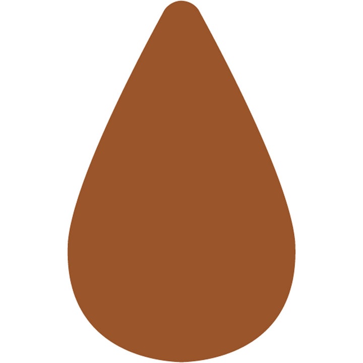 Starskin Stocking Spray Color 60 100 ml selvbruning som gir glød vist med en dråpeformet brun fargeprøve