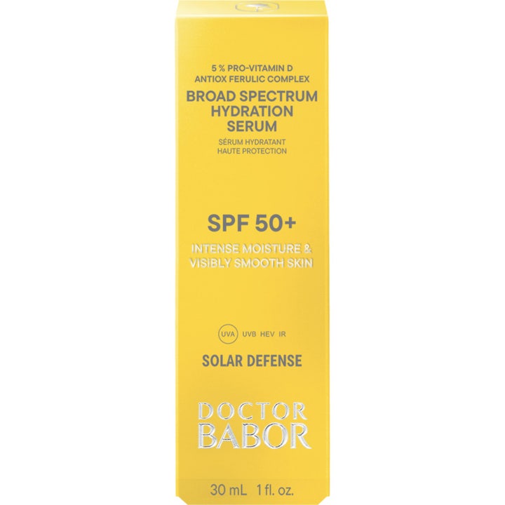 Babor Broad Spectrum Hydration Serum 30 ml fuktighetsgivende ansiktsserum med SPF 50 i gul ytteremballasje
