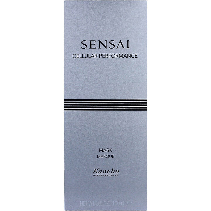 Sensai Cellular Performance Mask 100 ml pleiende ansiktsmaske i en elegant sølvgrå eske med svarte detaljer