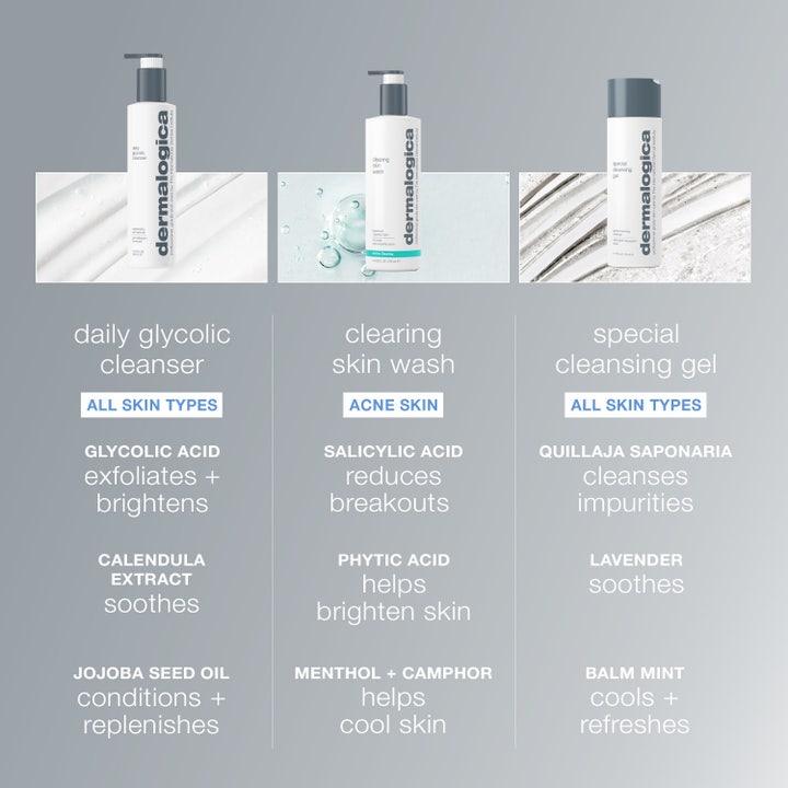 Dermalogica Daily Glycolic Cleanser 150 ml ansiktsrens som gir glød påføres i ansiktet på fuktig hud.