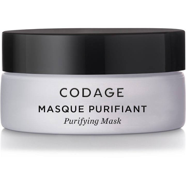 Codage Masque Purifiant 50ml rensende ansiktsmaske i krukke av frostet glass med et svart lokk