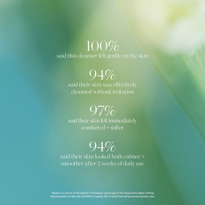 KORA Organics Active Algae Melting Cleansing Balm 100 g ansiktsrens som gir roligere hud vist med testresultater