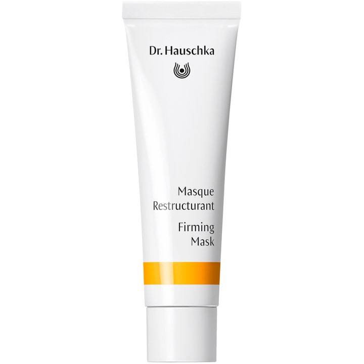 Dr. Hauschka Firming Mask 30 ml oppstrammende ansiktsmaske i hvit tube med oransje detaljer