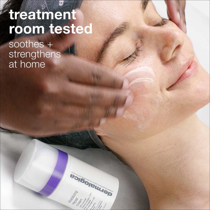 Dermalogica Stabilizing Repair Cream Duo 50 ml beroligende ansiktskrem som styrker huden under påføring i ansikt.