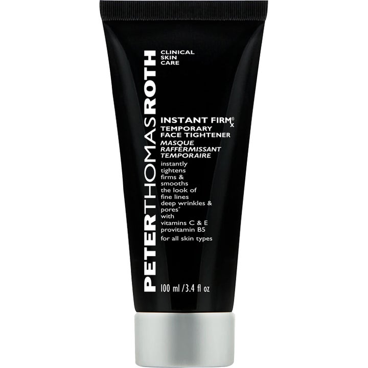 Peter Thomas Roth Instant FIRMx 100 ml oppstrammende ansiktsmaske som glatter ut rynker i svart tube med sølvlokk