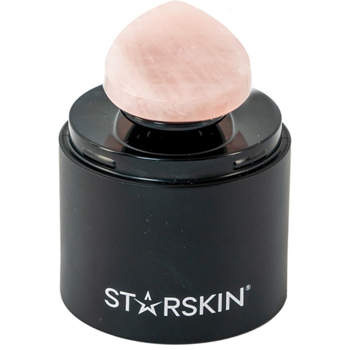 Starskin Artist FX Complete Set 1 stk hudpleieverktøy med rosa rosenkvartsstein montert på en matt svart base