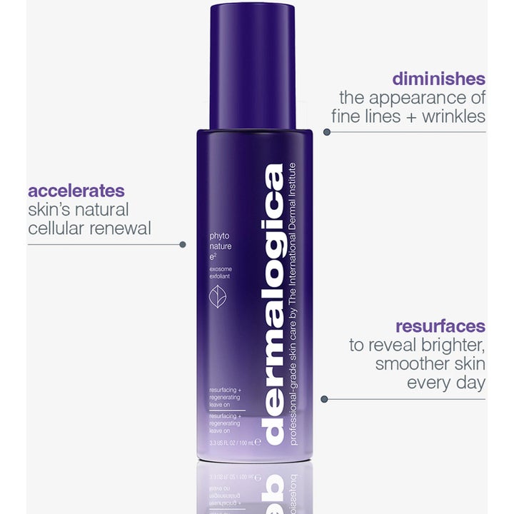 Dermalogica Phyto Nature E2 100 ml eksfolierende serum i lilla flaske som reduserer fine linjer og rynker