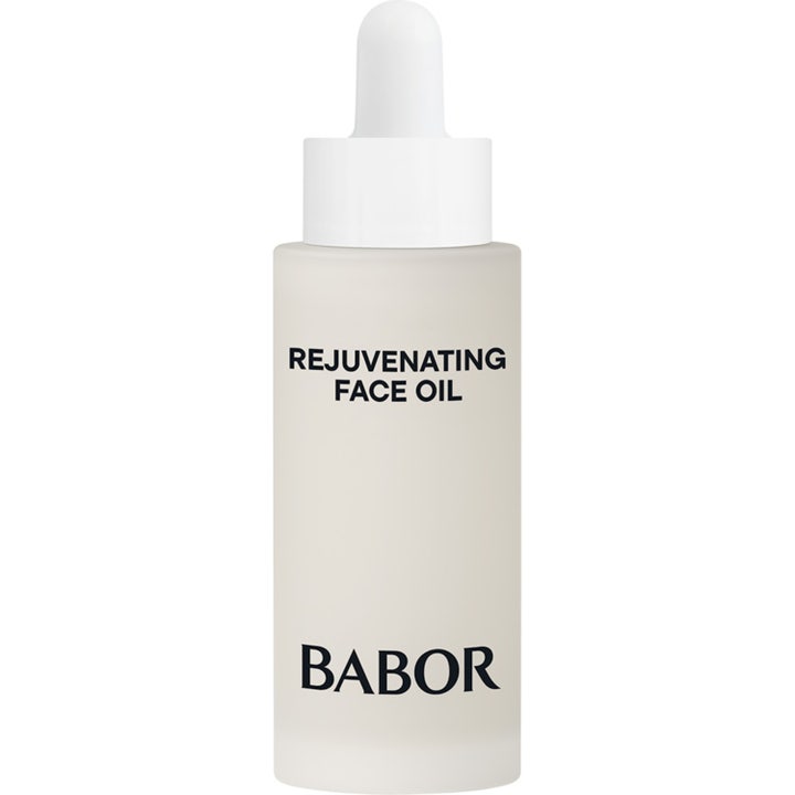 Babor Rejuvenating Face Oil 30 ml foryngende ansiktsolje i en frostet glassflaske med hvit pipette.