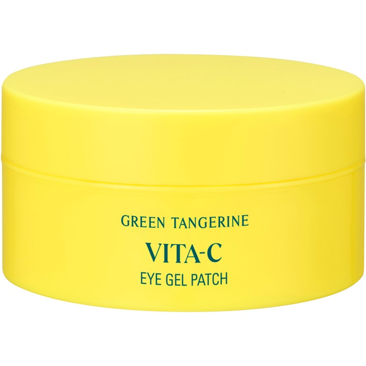 Goodal Green Tangerine Vita C Eye Gel Patch 60 stk vitamin C øyemasker i en fargesterk gul krukke med lokk