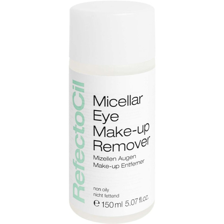 RefectoCil Micellar Eye Make-up Remover 150 ml oljefri sminkefjerner i hvit og frostet flaske