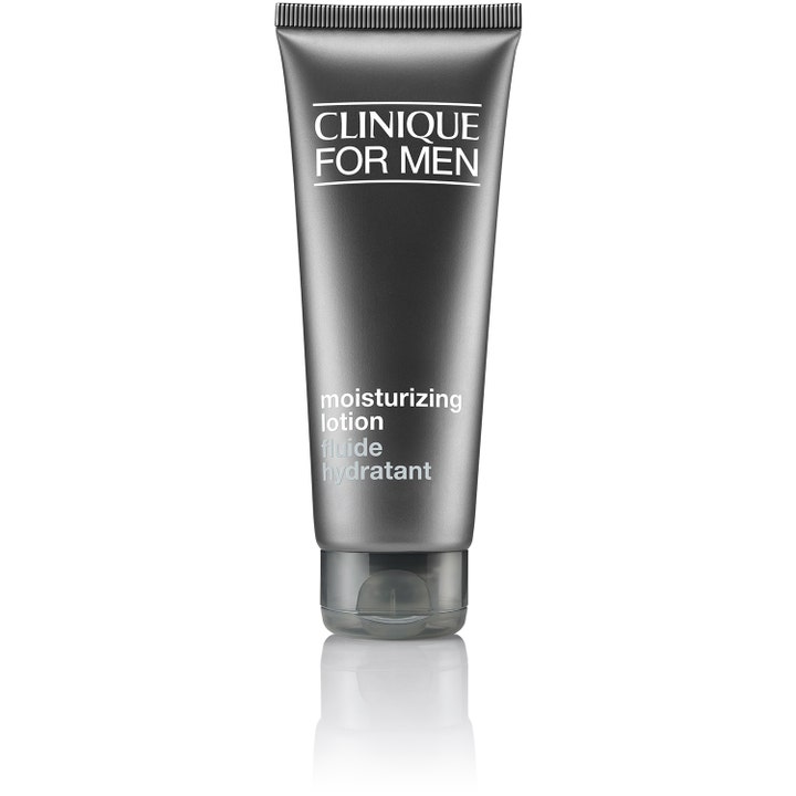 Clinique For Men Moisturizing Lotion 100 ml fuktighetsgivende ansiktskrem i mørkegrå tube med gjennomsiktig kork