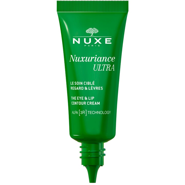 Nuxe Nuxuriance ULTRA Eye & Lip Contour 15 ml øyekrem i grønn tube med Alfa [3R] Technology og presisjonsapplikator