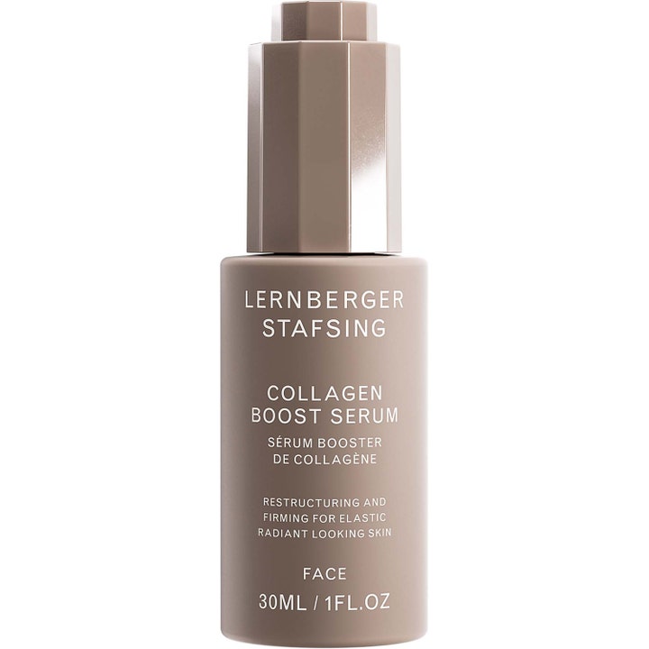 Lernberger Stafsing Collagen Boost Serum 30 ml oppstrammende serum som gir elastisitet i beige flaske med metallisk kork