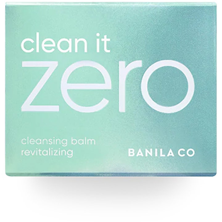 Banila Co Clean It Zero Cleansing Balm Revitalizing 100 ml revitaliserende ansiktsrengjøring i tealgrønn eske med hvit tekst