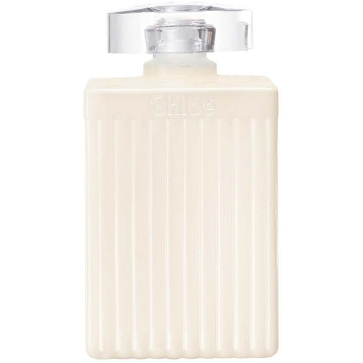Chloé Signature Body Lotion fuktighetsgivende kroppskrem i en kremfarget riflet flaske med klar kork