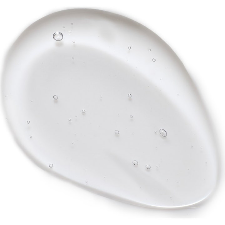 L'Oréal Paris Men Expert Derma Control 300 ml dusjsåpe viser en klar og frisk geltekstur med små luftbobler.