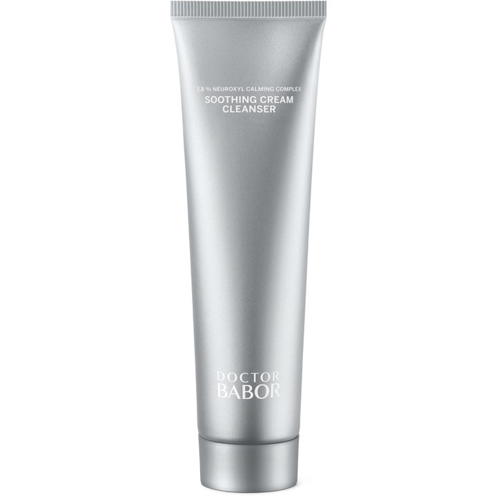 Doctor Babor Soothing Cream Cleanser 150 ml beroligende ansiktsrens som lindrer huden i en matt sølvfarget tube