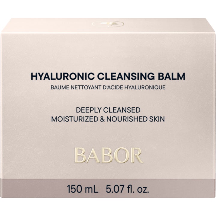 Babor Hyaluronic Cleansing Balm 100 ml fuktighetsgivende ansiktsrens i en stilren hvit krukke med sort tekst