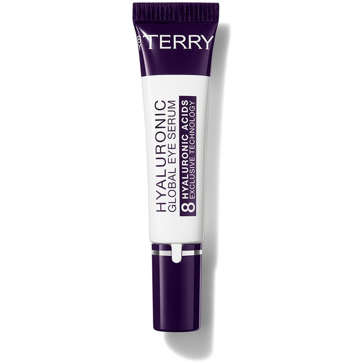 By Terry Hyaluronic Global Eye Serum 15ml fuktighetsgivende øyeserum i hvit tube med lilla detaljer og kork