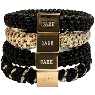 Dark Fat Hair Ties 4 Pk Combo