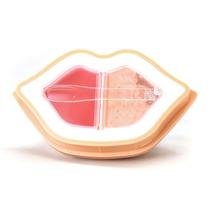 Peach Duoduo Lip Scrub & Lip Oil in Cream