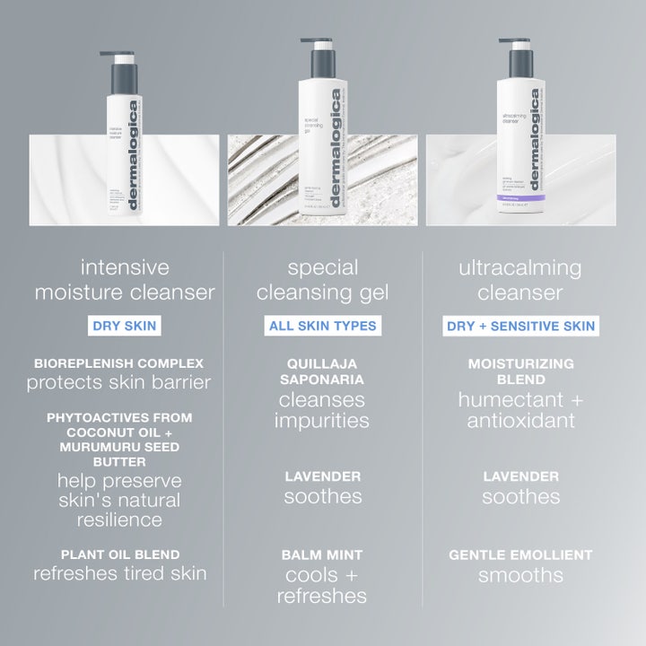 Dermalogica Intensive Moisture Cleanser 295 ml fuktighetsgivende ansiktsrengjøring i hvit pumpeflaske med fyldig krem