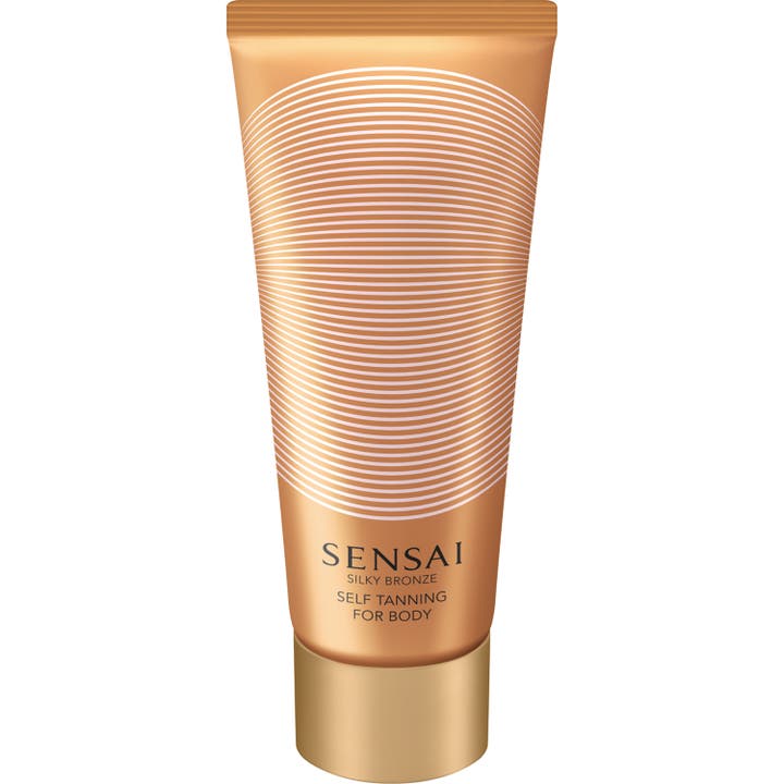 Sensai Silky Bronze Self Tanning For Body 150ml selvbruning gir glød i en bronsefarget tube med hvite detaljer