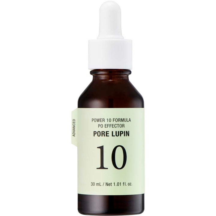It'S SKIN Power 10 Formula PO Effector Pore Lupin 30 ml pore-minimerende serum i brun glassflaske med hvit pipette