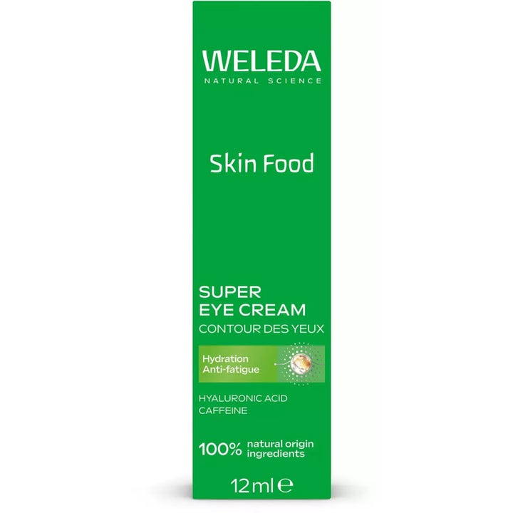 Weleda Skin Food Super Eye Cream 12 ml fuktighetsgivende øyekrem med koffein i grønn pappeske