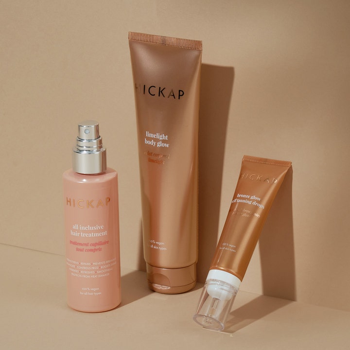 Hickap Bronze Glow Self Tanning Drops 30 ml brun uten sol i bronsefarget tube som gir naturlig glød.
