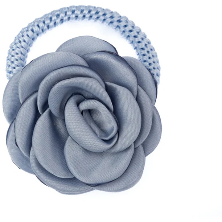 Satin Rose Hair Tie