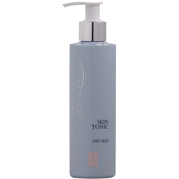 Beauté Pacifique Skin Tonic Dry Skin 200 ml fuktighetsgivende toner i en gråblå flaske med hvit pumpe