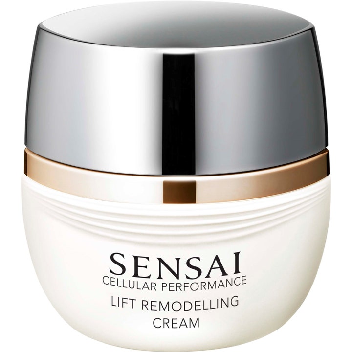 Sensai Cellular Performance Lift Remodelling Cream 40ml oppstrammende ansiktskrem i hvit krukke med sølvlokk