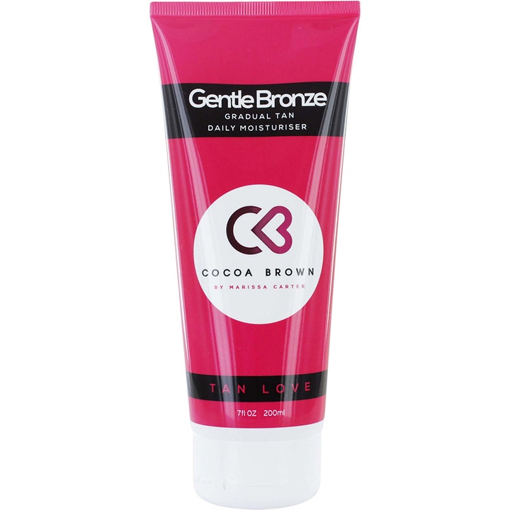 Cocoa Brown Gentle Bronze Gradual Tan Daily Moisturiser 200ml fuktighetsgivende selvbruning i rosa tube med hvit kork