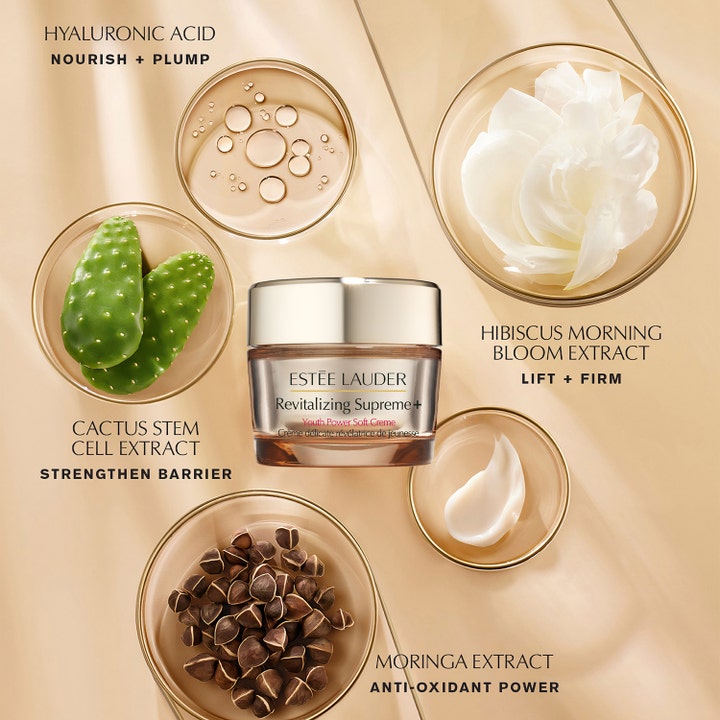Estée Lauder Revitalizing Supreme + Soft Cream 30 ml oppstrammende ansiktskrem med kaktus og hibiskus