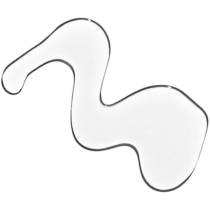 Exuviance 3-in-1 Clarifying Cleanser 212 ml ansiktsrens med en klar og gjennomsiktig gelékonsistens i en bølget form
