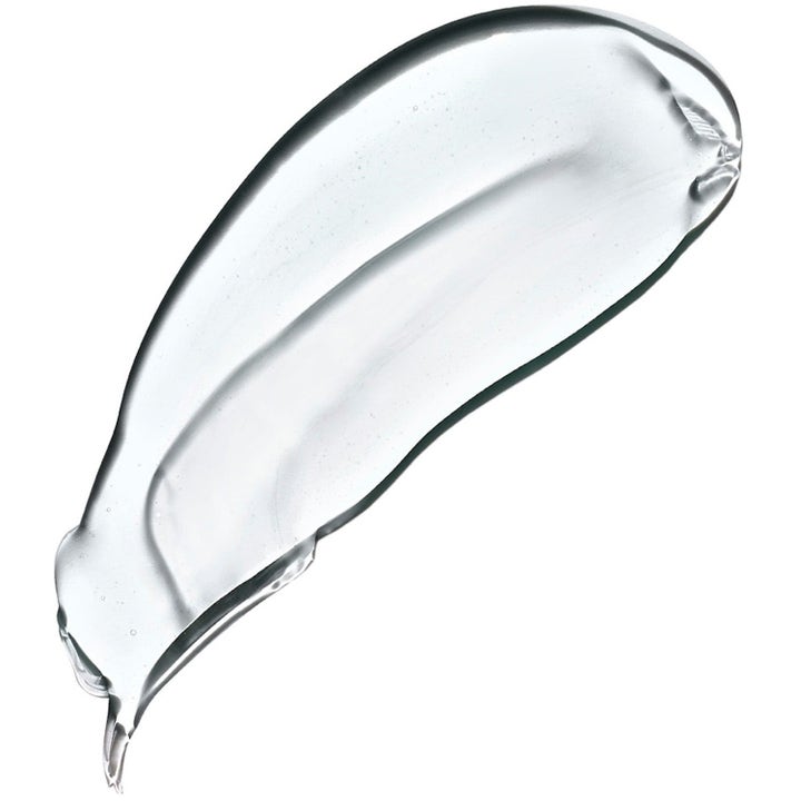 Exuviance Clarify & Glow Deep Clean Cleanser 212 ml ansiktsrengjøring har en klar gelékonsistens med små luftbobler.