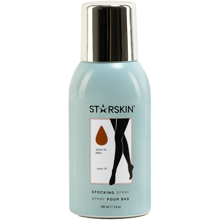Starskin Stocking Spray Color 60 100 ml selvbruning for kropp i lyseblå sprayflaske med sølvfarget kork
