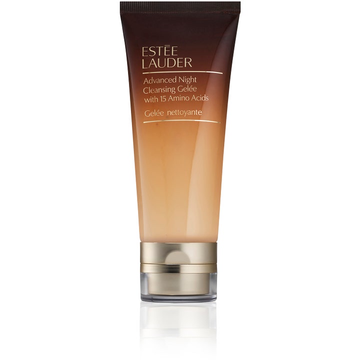 Estée Lauder Advanced Night Cleansing Gelée 100 ml rensende ansiktsgel i brun og beige tube med gullkork