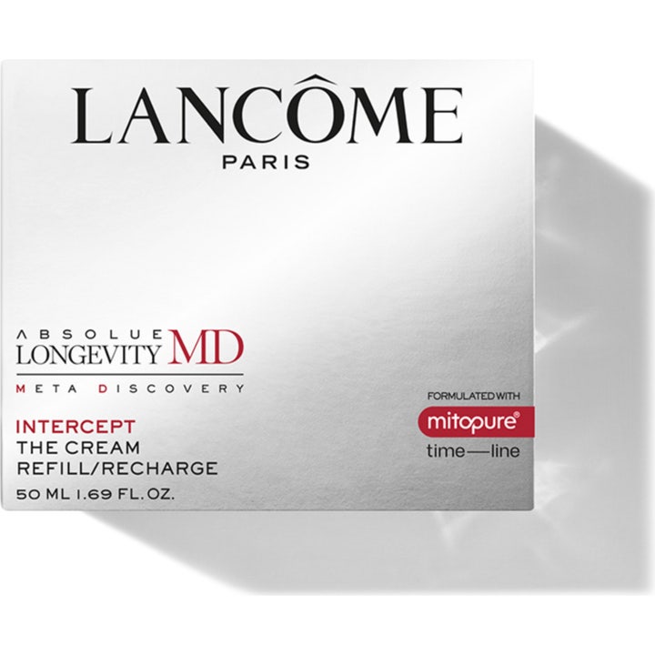 Lancôme Absolue Longevity MD Intercept The Cream Refill 50 ml ansiktskrem i sølvfarget eske med mitopure