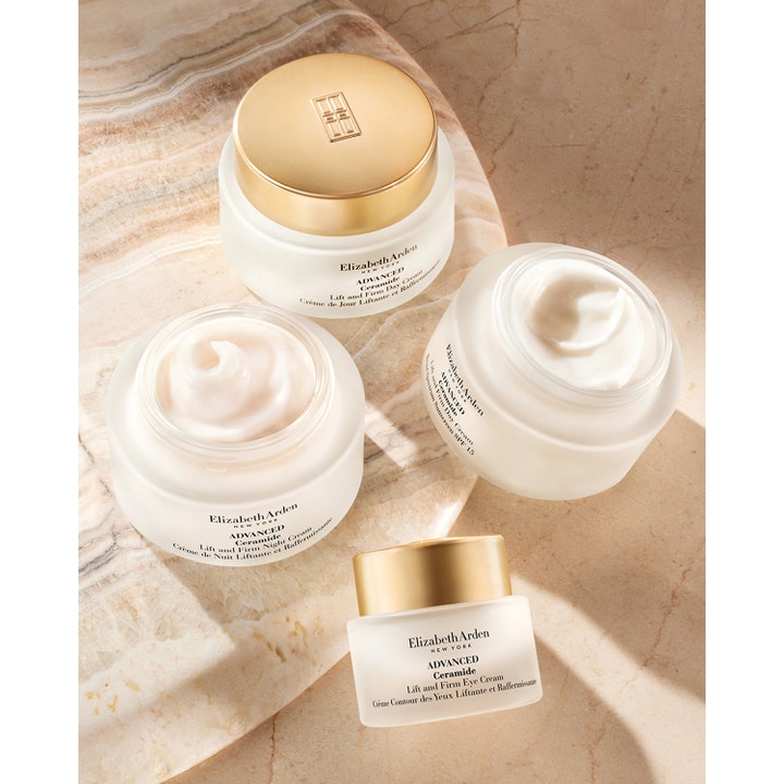 Elizabeth Arden Ceramide Lift & Firm 50 ml oppstrammende dagkrem med fyldig tekstur i krukker med gulllokk