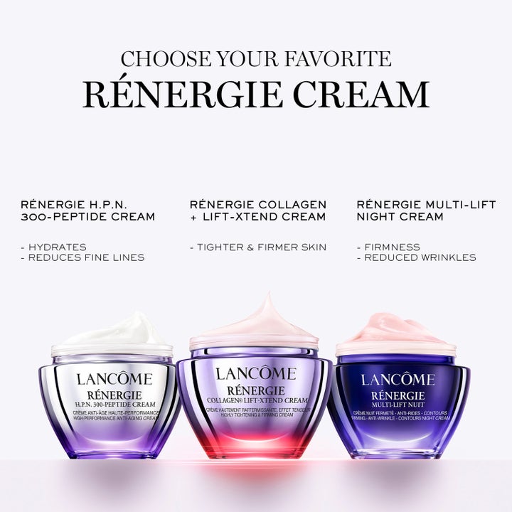 Lancôme Rénergie Collagen+ Lift-Xtend Cream 50 ml ansiktskrem i lilla krukke som gir fastere hud.